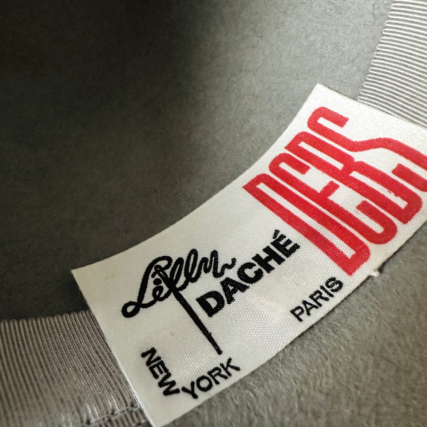 Vintage 1960s Grey Wool and Fur Felt Fedora - S/M