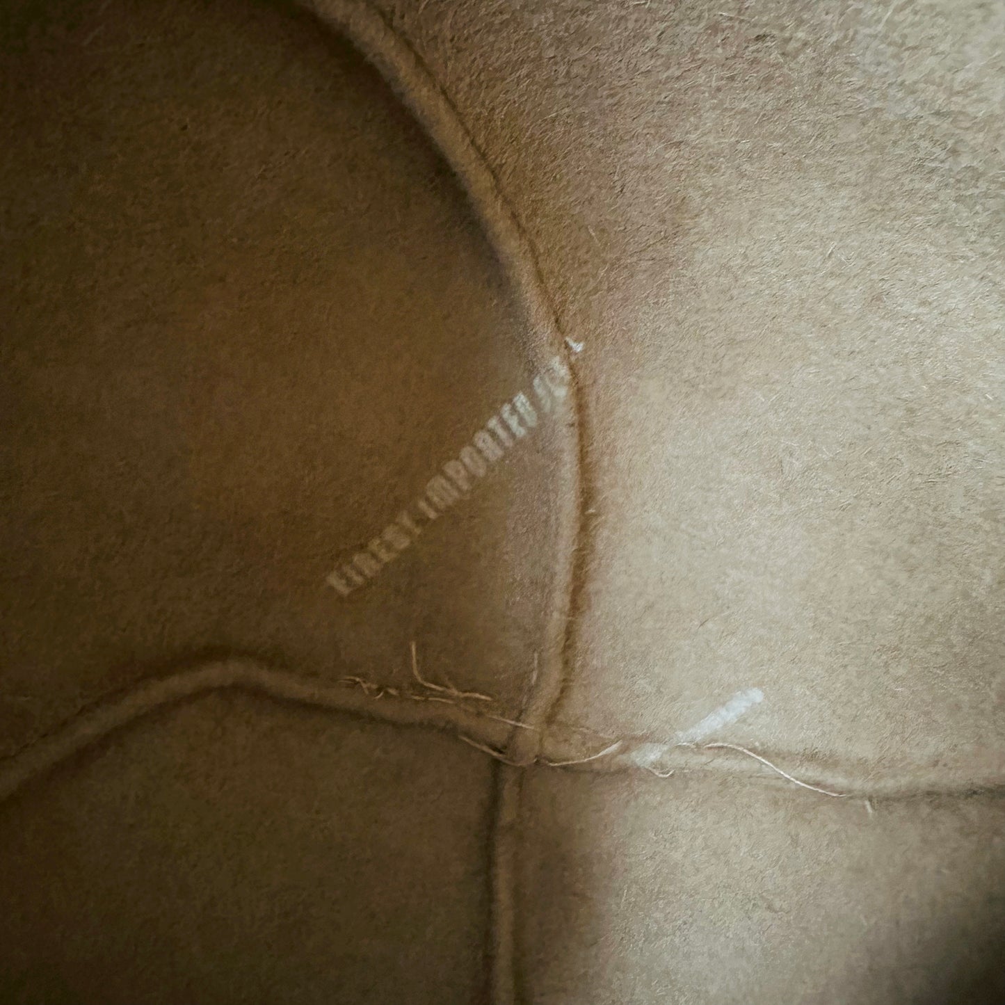 1960s Lilly Dache DEBS Taupe and Grey Wool Felt Fedora - Sz. Sm