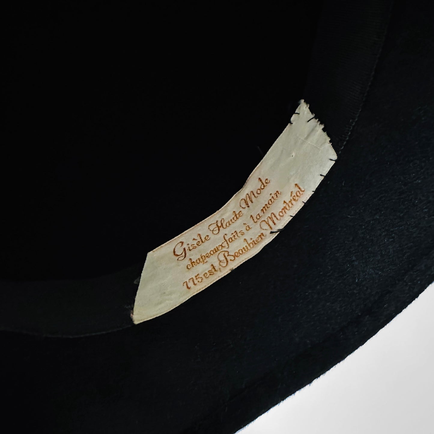 1920s Black Fur Felt Hat