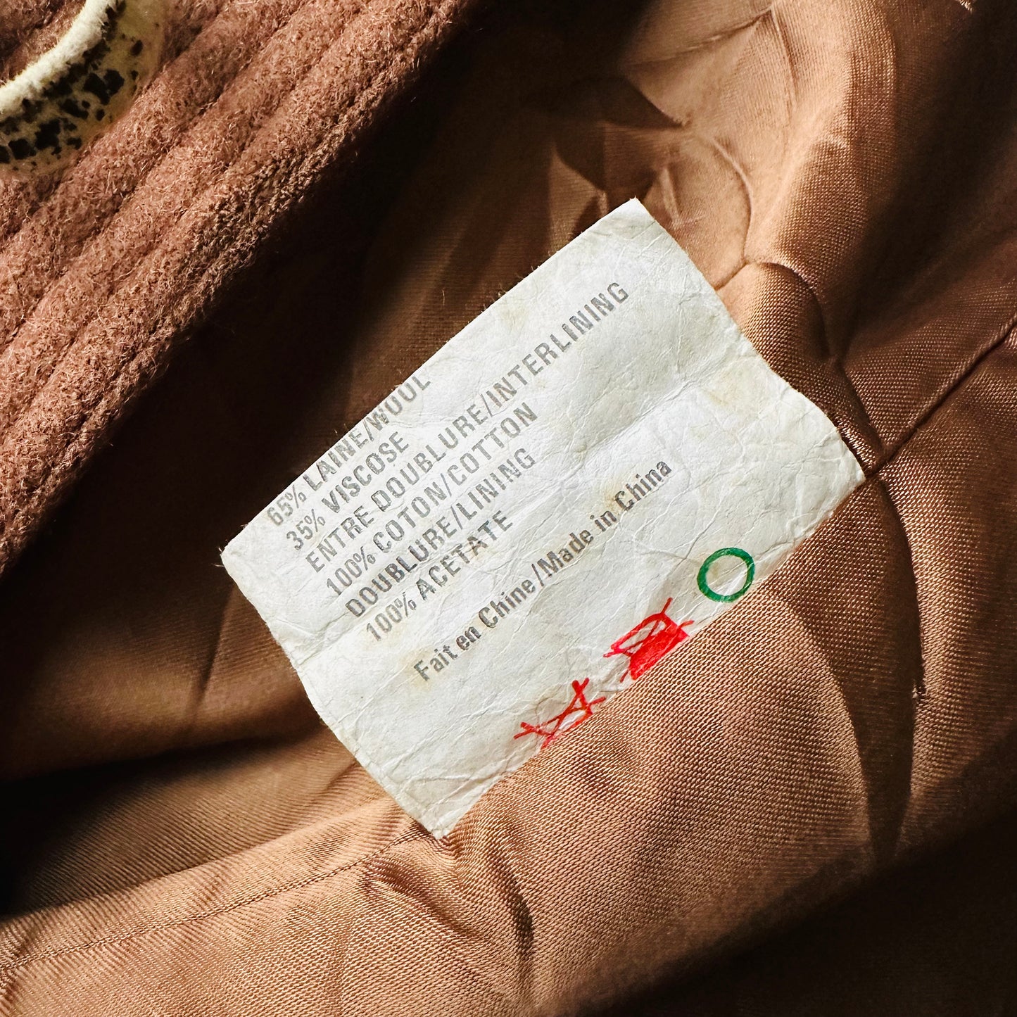 1980s Taupe Heavy Wool Toggle Button Hooded Coat