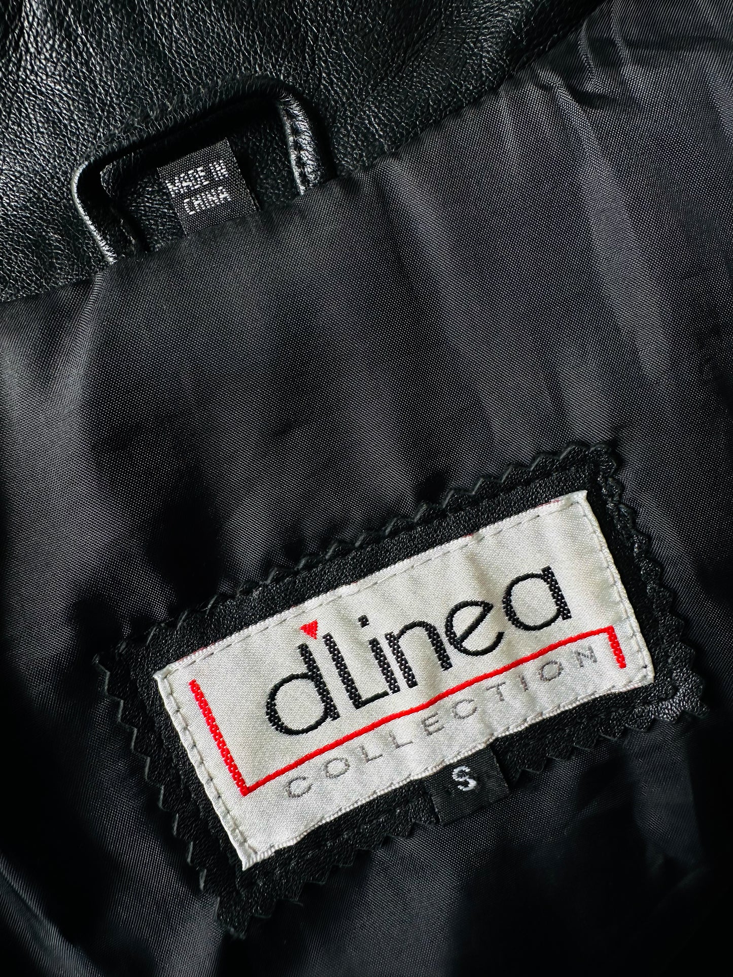 80s Black Peplum Belted Butter Soft Biker Inspired Leather Jacket - Sz. M