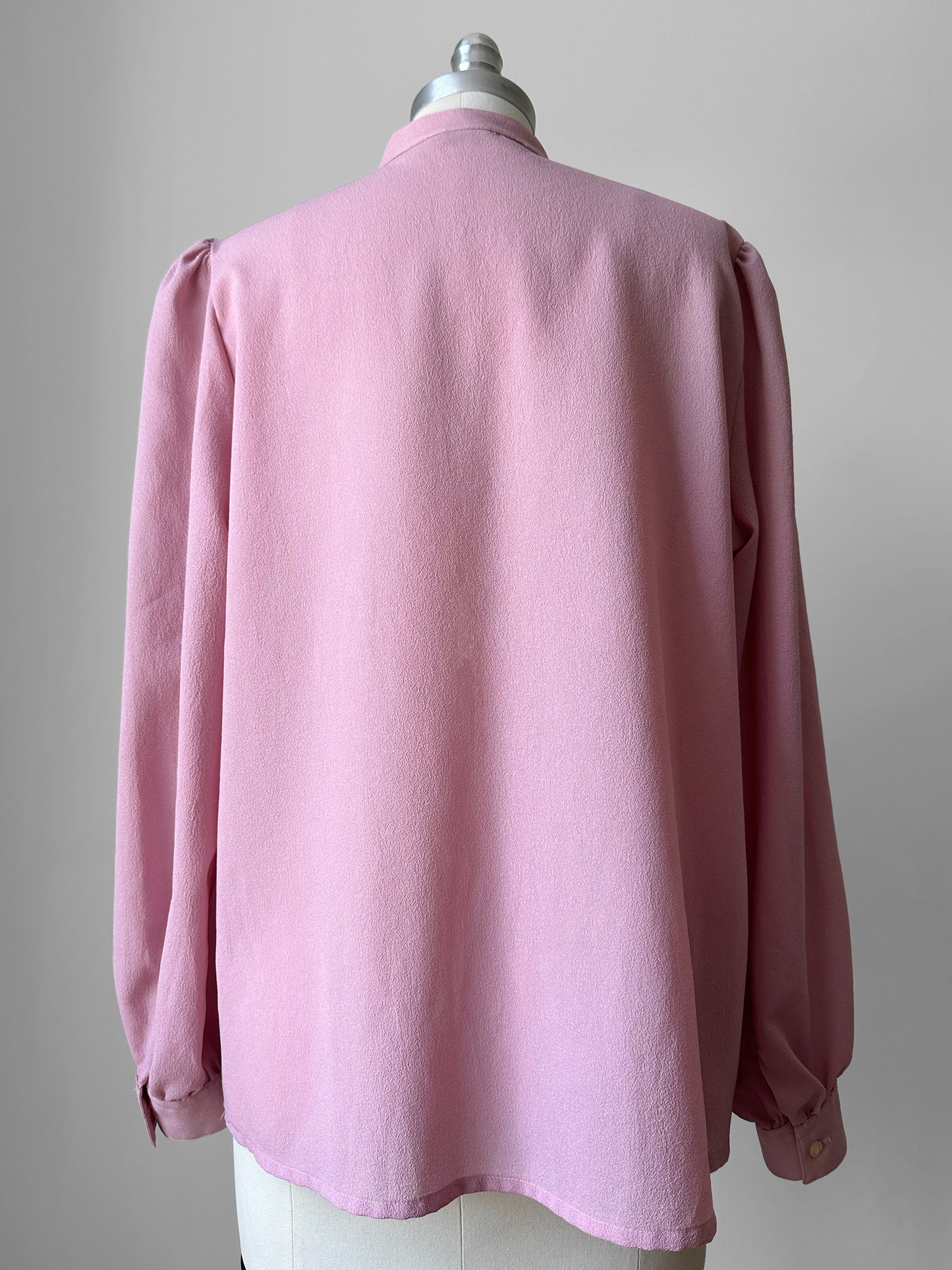 1960s Mauve Floral Embroidered Made in Italy Blouse - Sz. S/M