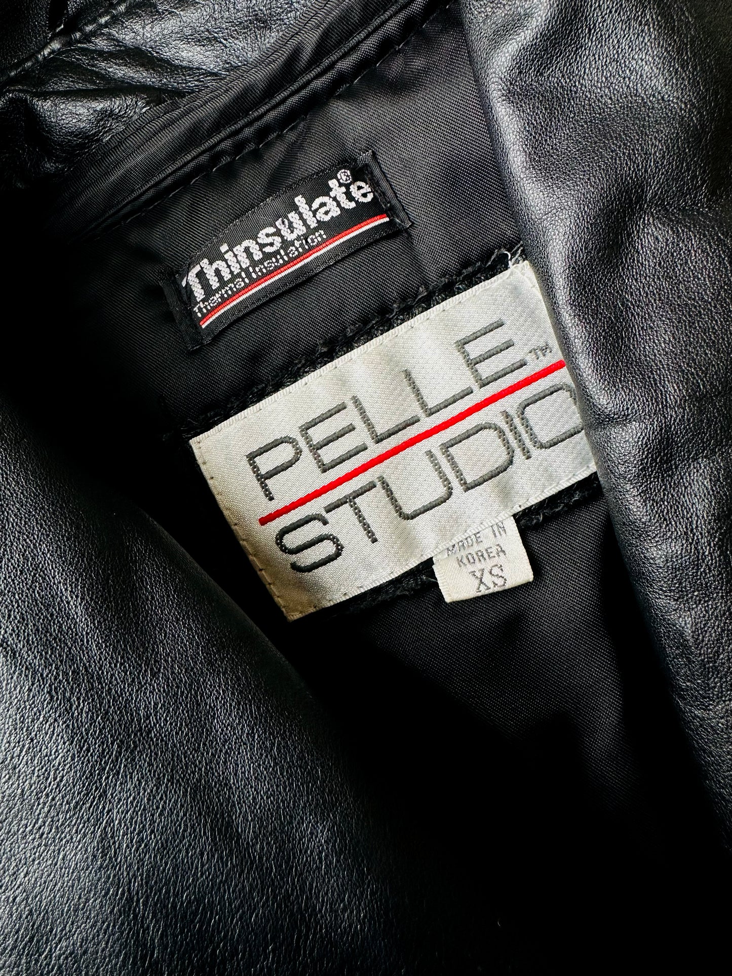 1980s Black Buttery Soft Leather Jacket - Sz. S/M