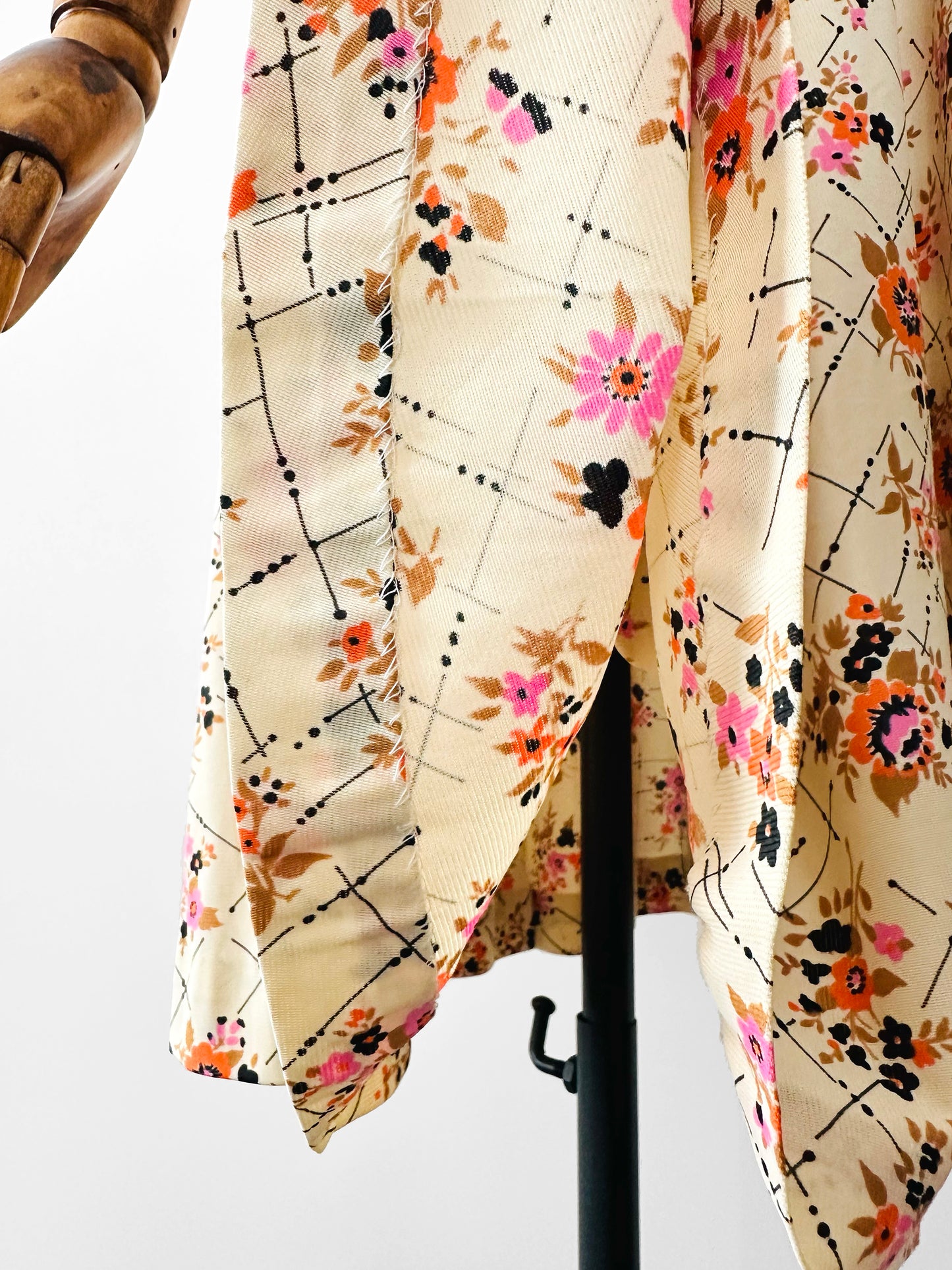 Vintage Late 20th Century Floral Fit and Flare Dress - Sz. S (Copy)