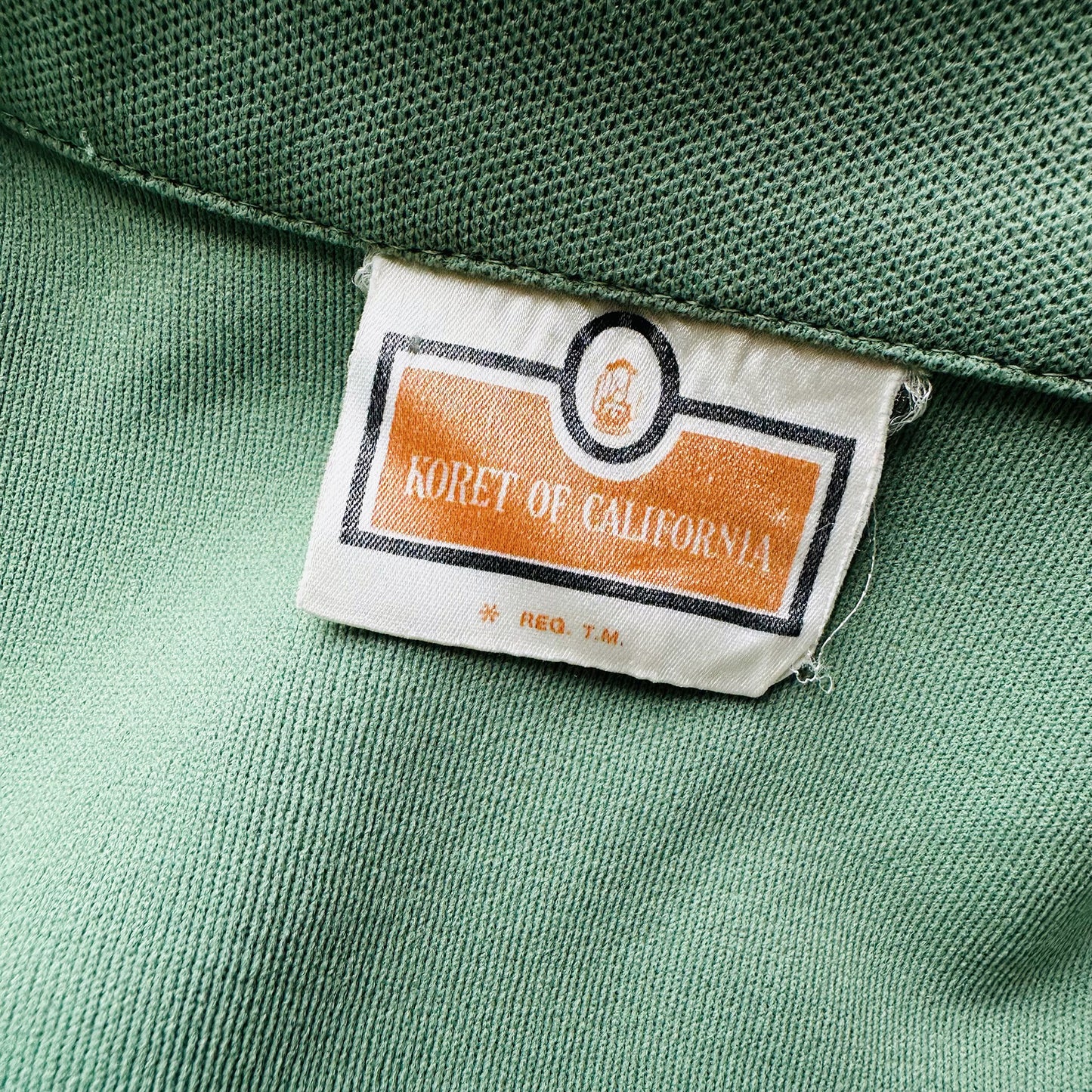 1970s Seafoam Green Skirt and Belted Jacket Set - Sz. L/XL