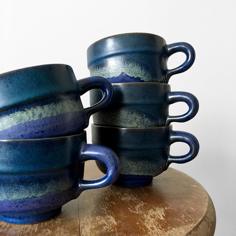 1960 Mid-Century Modern Made in Germany Pottery Cups