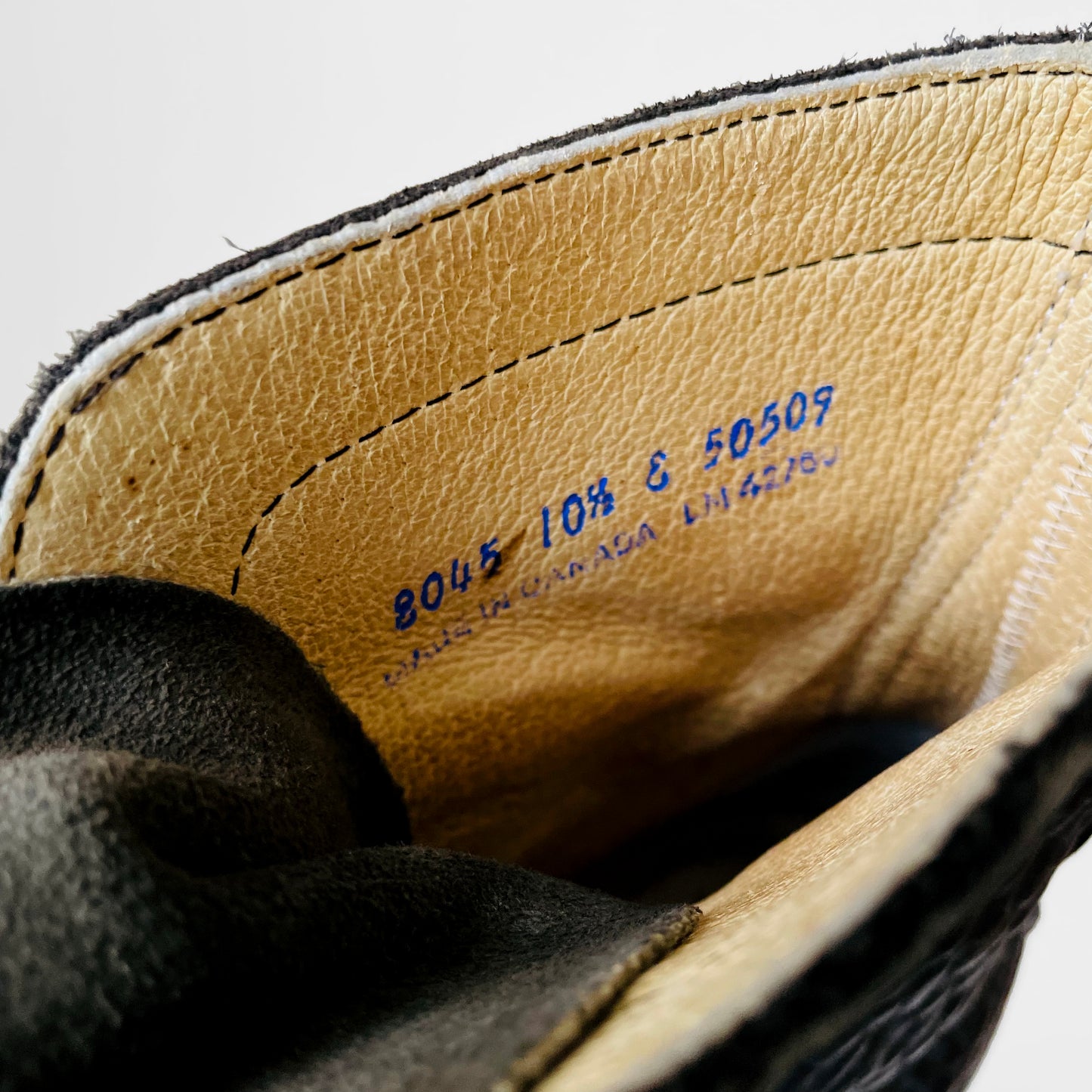 Black Stippled Leather Biltrite Combat Lace-up Boots