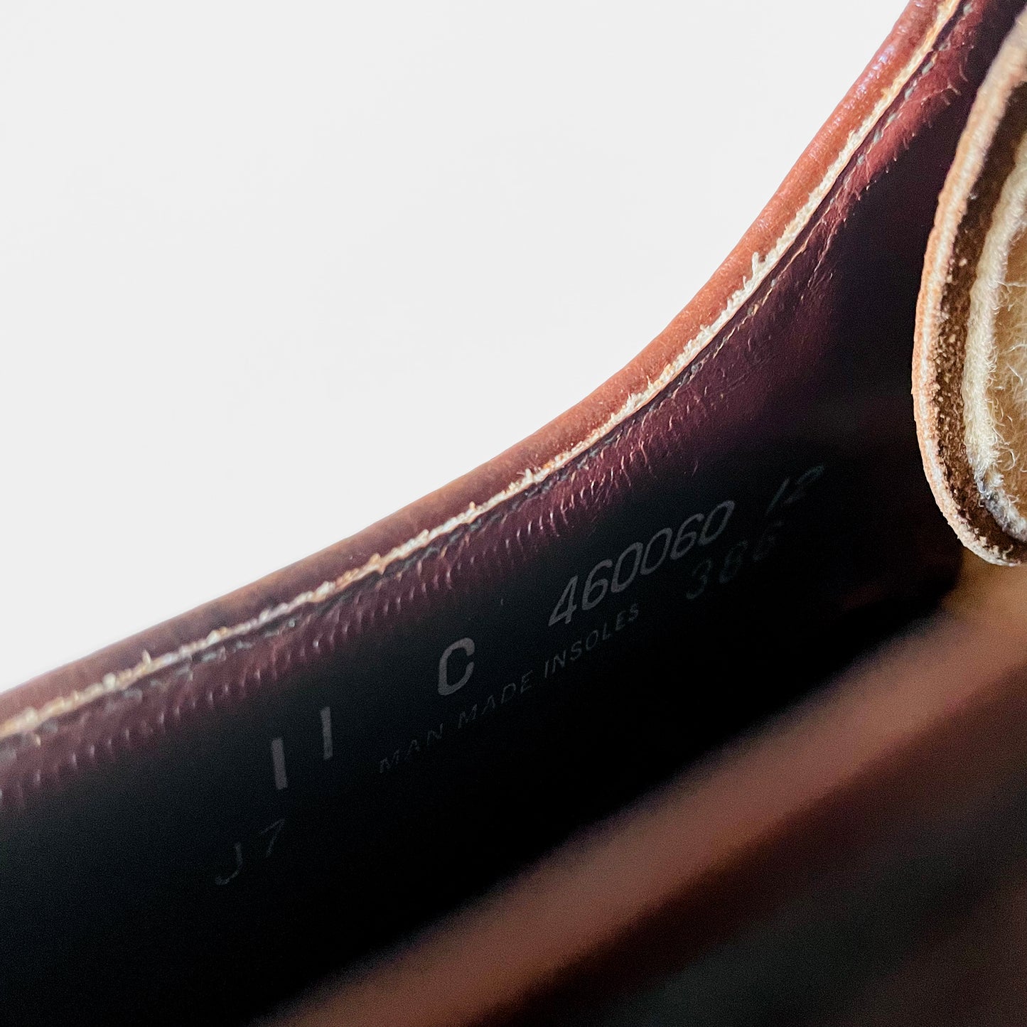 1950s Weyenberg Massagic Brown Textured Leather Lace-up Shoes - Sz. 11