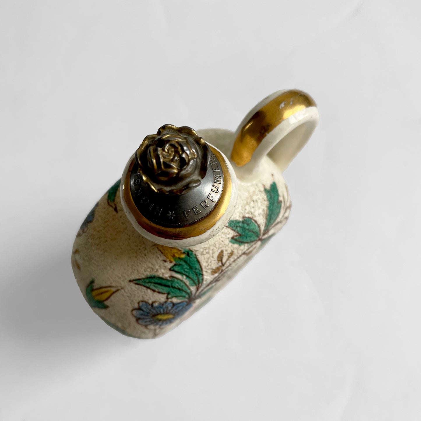 Early 1900s Theo Ricksecker NY Perfumery Porcelain Perfume Bottle