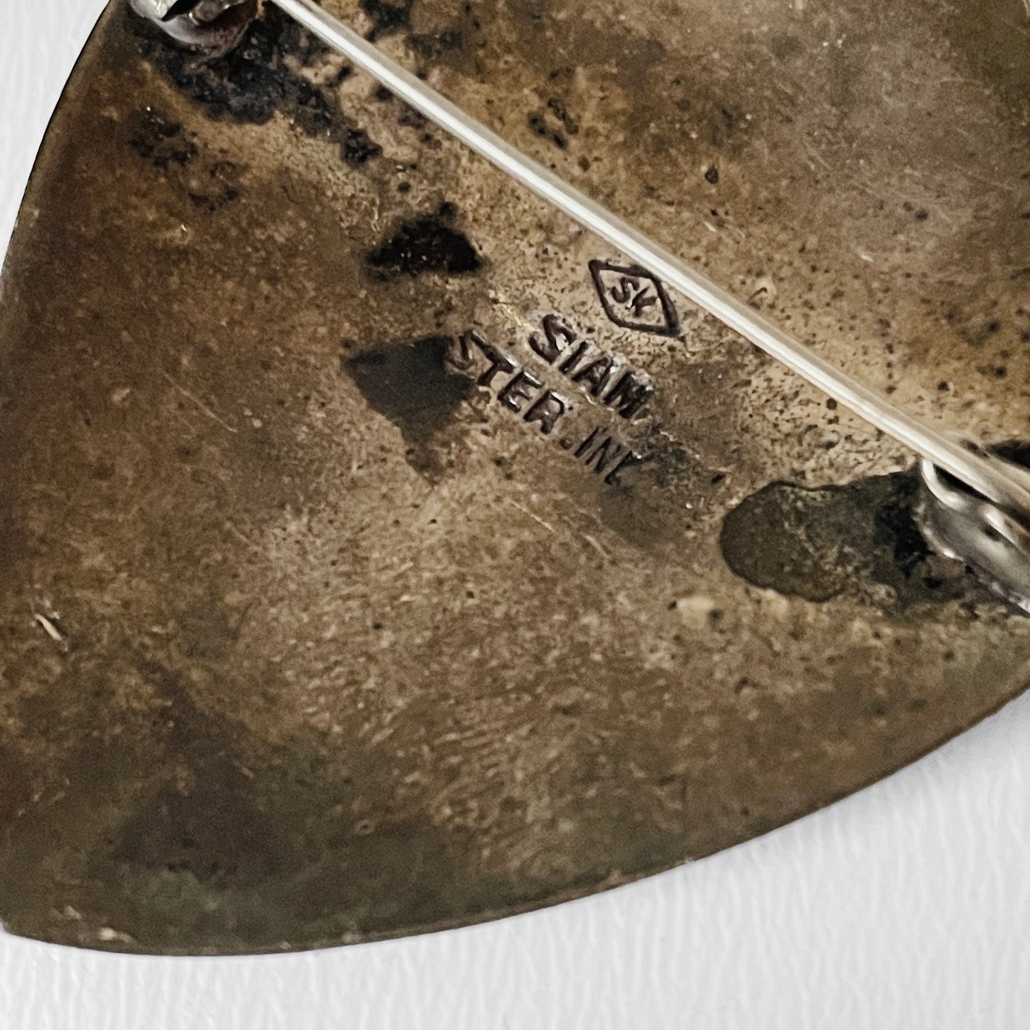 1940s Sterling Dancing Lady Siam Brooch