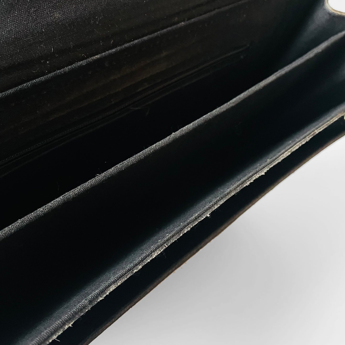 1970s Black Textured Leather Satchel