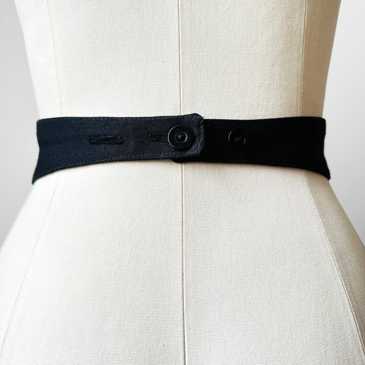 Vintage Late 19th Century Victorian Floral Petit Point Belt - Sz. 24-26