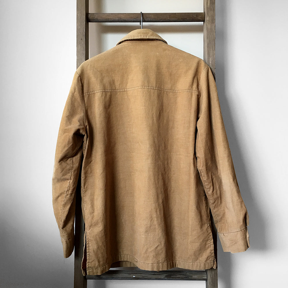 1970s Tan Corduroy Cargo Jacket