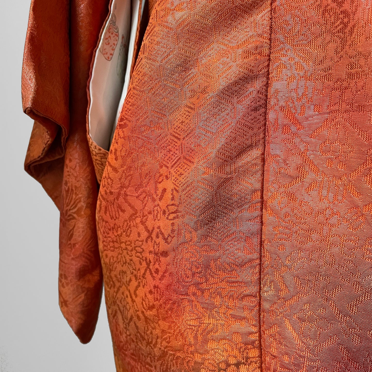 Orange Double Breasted Haori Jacket