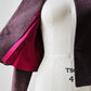 1970s - 1980s Mauve Tweed Tapered Waist Peplum Blazer Jacket - Sz. Sm