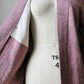 1980s Mauve Floral Silk Haori Kimono Jacket - O/S