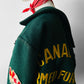 1970s - 1980s Hunter Green Embroidered Snap Button Canadian Armed Forces Patch Jacket