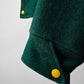1970s - 1980s Hunter Green Embroidered Snap Button Canadian Armed Forces Patch Jacket