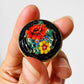 1960s - 1970s Micro Mosaic Italian Floral Brooch Pin