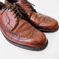 Tobacco Brown Florsheim Leather Lace-Up Oxford Loafer Slip-On Shoes - Sz. 8.5