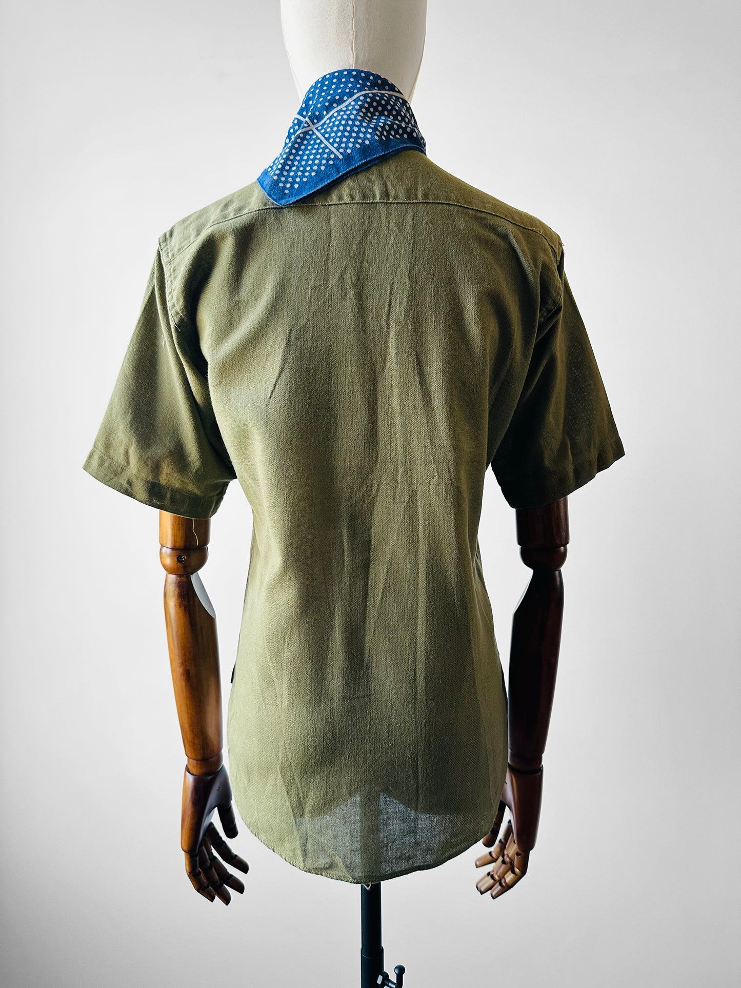 1930s Boy Scouts of America Short Sleeve Button Up Top - XS/S