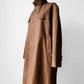 1950s Mocha Relaxed Fit Midi-Length Trench Coat - Sz. M/L