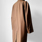 1950s Mocha Relaxed Fit Midi-Length Trench Coat - Sz. M/L