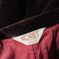 1970s reddish brown KORET velvet tapered waist blazer - Sz. Sm