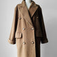 1980s Tan Agatha Girls Paris Lambswool Cashmere Blended Overcoat - Sz. S-L