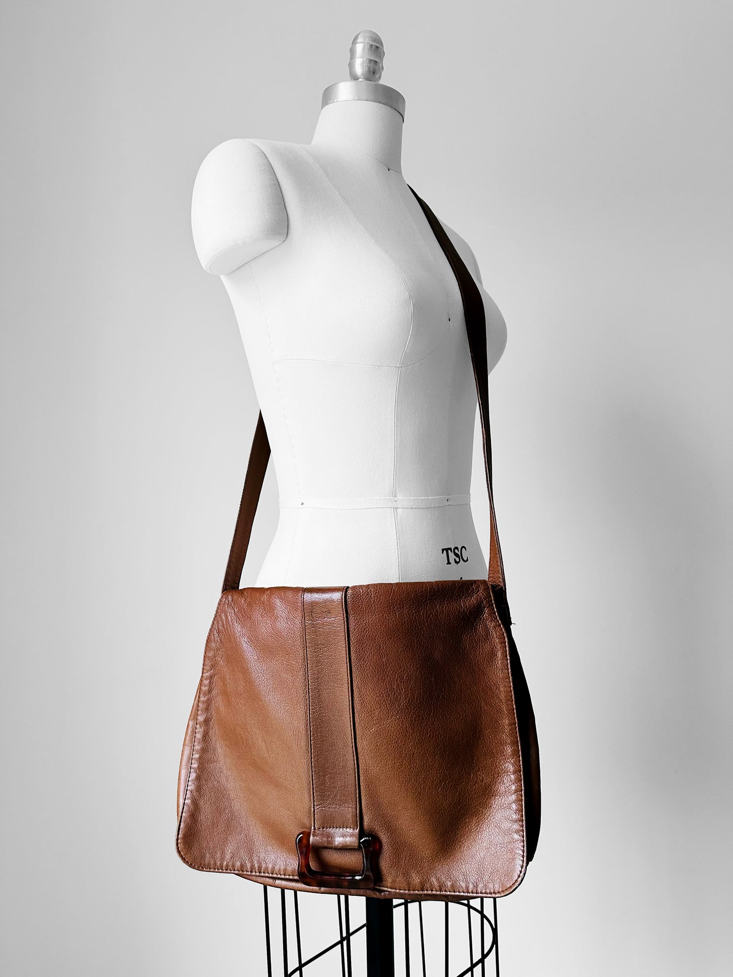 1990s Saddle Brown Leather Bag