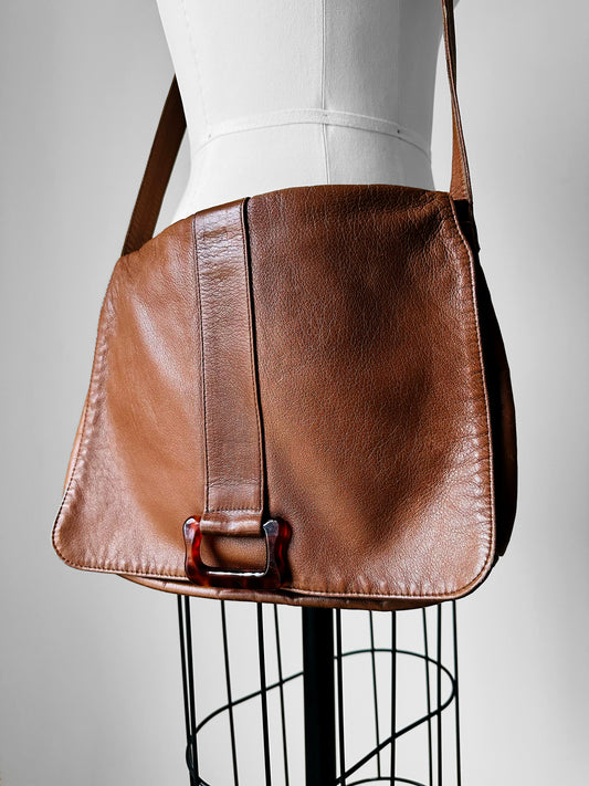 1990s Saddle Brown Leather Bag