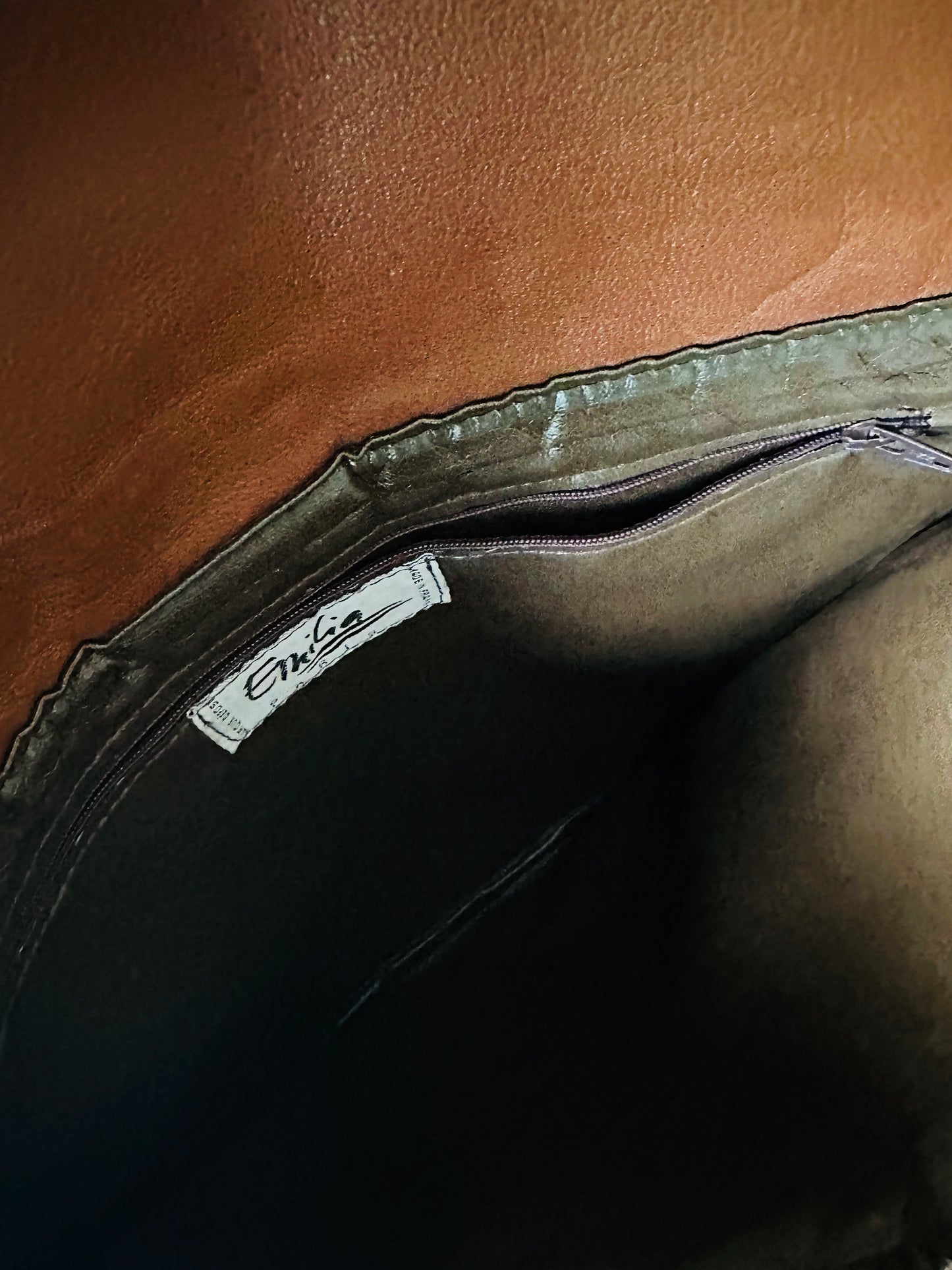 1990s Saddle Brown Leather Bag