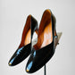 Mid to Late 20th Century Thomas Wallace Black Patent Leather Pump - Sz. 8.5-9