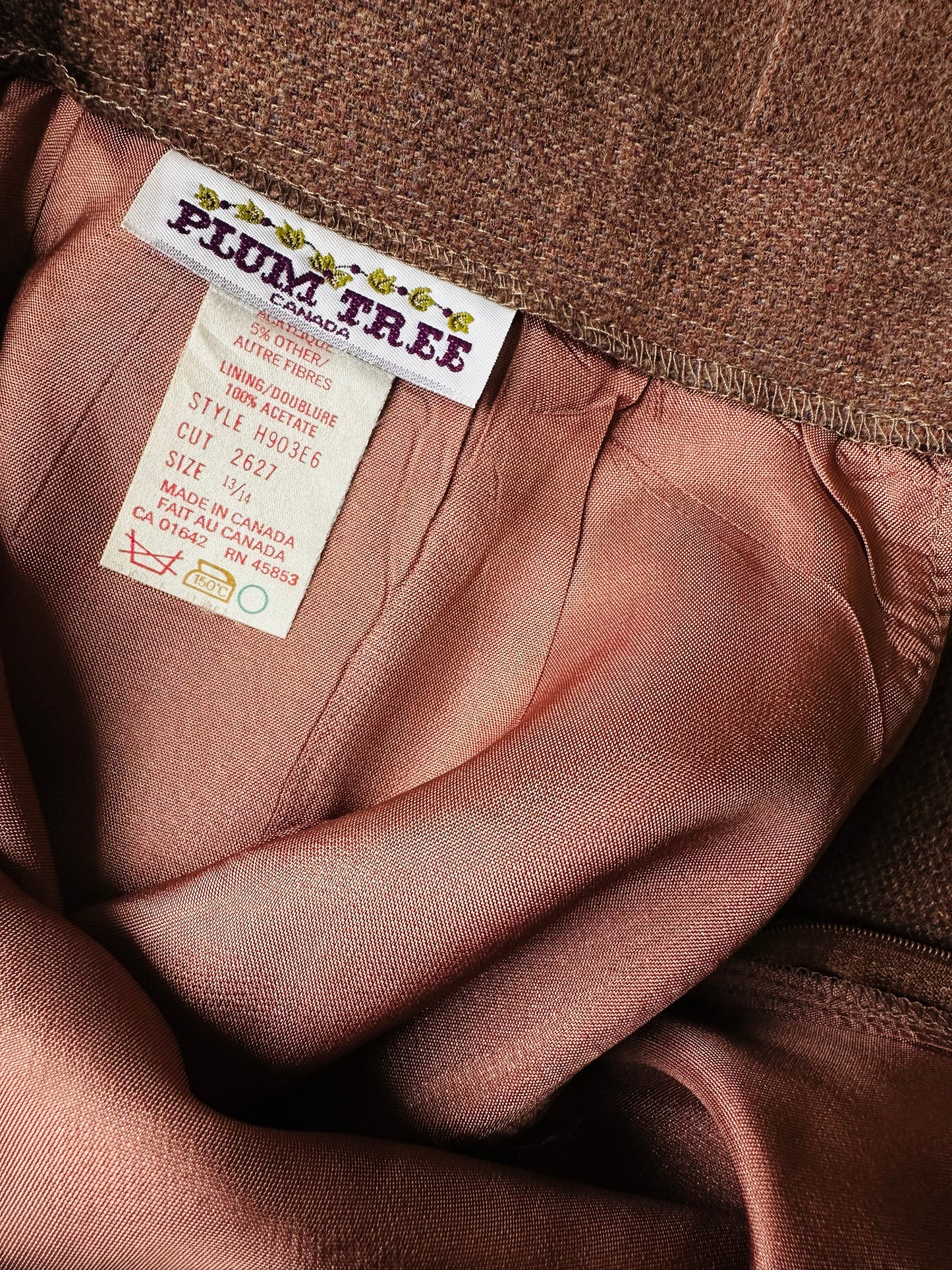 Vintage 1970s - 1980s A-line Inverted Pleat Skirt - Sz. S/M