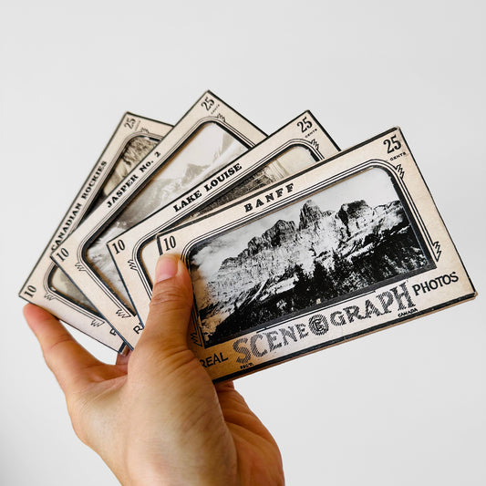 Early 1900s BANFF CANADA Black and White Photography Travel Souvenir Packs