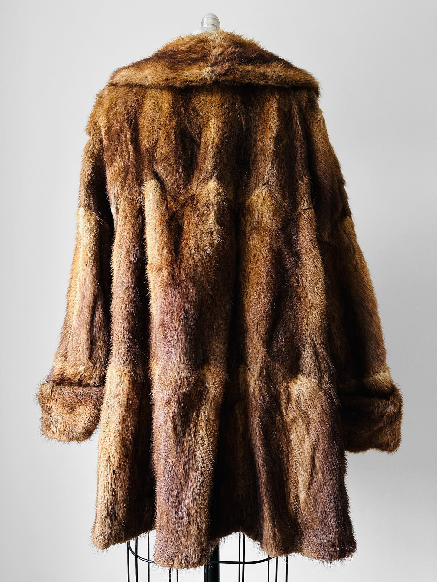 1960s Bell Sleeve A-line Fur Coat - Sz. S/M