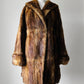 1960s Bell Sleeve A-line Fur Coat - Sz. S/M