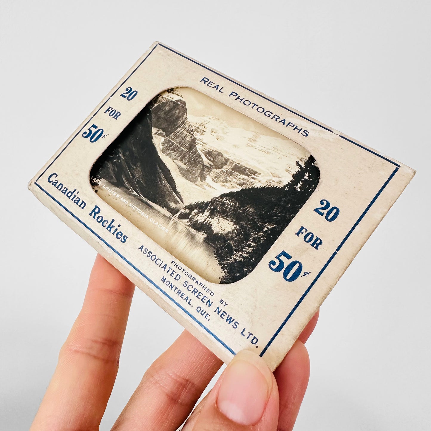 Early 1900s Canadian Rockies Black and White Photography Travel Souvenir Packs