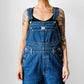 1990s Calvin Klein Dark Wash Overalls - Sz. S/M