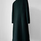 1980s Hunter Green Heavy Wool Military Overcoat - Sz. S/M