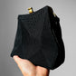 1940s - 1950s Black and Gold Cordé Purse