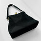1940s - 1950s Black and Gold Cordé Purse