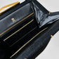 1950s Large Black Wool Felt Top Handle Handbag