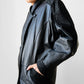1980s Black Buttery Soft Leather Jacket - Sz. S/M