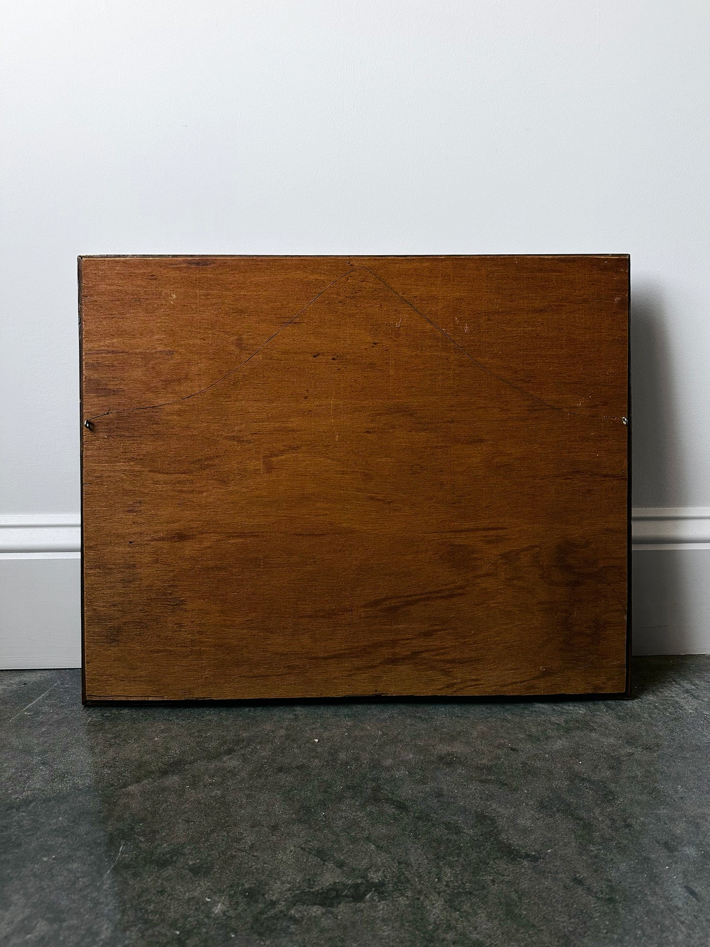 1950s Mid-Century Wood Framed Needlepoint Artwork of Ducks in Flight