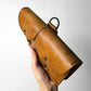1950s Mid-Century Tan Military Double Leather Ammunition Belt Pouch