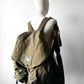 1990s Olive Green Spanish Canvas Military Rucksack Backpack
