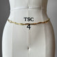 1980s Gold Leaf Belt - Sz. 28 - 30
