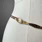 1980s Gold Leaf Belt - Sz. 28 - 30