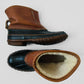 1950s Mid-Century L.L. Bean Leather and Rubber Shearling Lined Boots